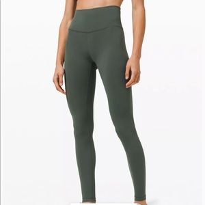 Lululemon 28” HR wundertrain smoked spruce sz6 NWT